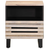 ZNTS Bedside Cabinets 2 pcs 40x33x46 cm Solid Wood Bleached Mango 377473