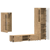 TV Cabinet Set FLORIN 3 pcs Artisan Oak Engineered Wood 3397973