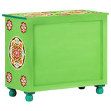 Hand Painted Sideboard Multicolour 70x35x60 cm Solid Mango Wood 321664