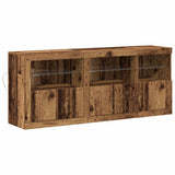 LED Sideboard Old Wood 162 x 37 x 67 cm Engineered Wood 3333110