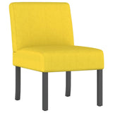 Slipper Chair Light Yellow Fabric 352460
