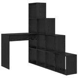 Corner Desk Black Oak 101.5 x 149.5 x 149.5 cm Engineered Wood 3337242
