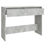 ZNTS Console Table Concrete Grey 100x35x76.5 cm Engineered Wood 809840