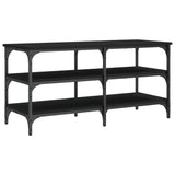 Shoe Bench Black 100x38,5x49 cm Engineered Wood 839043