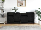 Sideboards 2 pcs Black oak 3394559