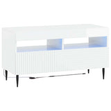 3 Piece LED TV Cabinet High Gloss White Engineered Wood 3416682