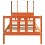 Bookcase Bed without Mattress Wax Brown 75x190 cm Small Single Solid Wood 3322143