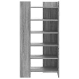 Shoe Cabinet Grey Sonoma 52x37.5x100 cm Engineered Wood 848449