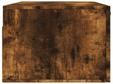 Wall Cabinet Smoked Oak 100x36.5x35 cm Engineered Wood 830129