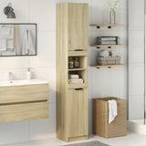 Bathroom Cabinet Sonoma Oak 32x34x188.5 cm Engineered Wood 849656
