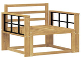 Outdoor Sofa Set Solid Acacia Wood White 3438983