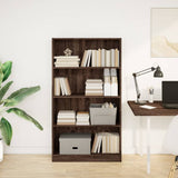 Bookcase Brown Oak 80x24x143 cm Engineered Wood 857850