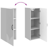 Wall-Mounted Cabinet High Gloss White 33 x 34.5 x 90 cm 898929