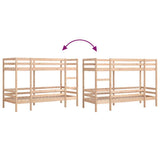 Bunk Bed without Mattress 90x200 cm Solid Wood Pine 3284218