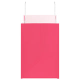 Paper Bags 250 pcs with Handles Pink 32x17x25 cm 4101901