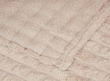 Throw Blanket Beige 270 x 240 cm Fleece 42016912