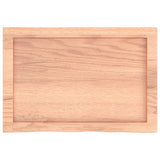 ZNTS Wall Shelf Light Brown 60x40x cm Treated Solid Wood Oak 363648