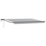 Manual Retractable Awning with LEDs 4.5 x 3 m 3419481