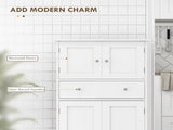 Multi-Storage Freestanding Kitchen Cabinet - White T3398P342968
