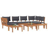 Garden Sofa Set 4 pcs Brown and Grey 3356877