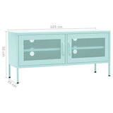 TV Cabinet Mint 105x35x50 cm Steel 336239