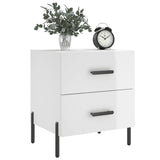 Bedside Cabinets 2 pcs High Gloss White 40x35x47.5 cm Engineered Wood 827329