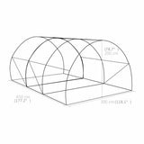 Greenhouse Green Polyethylene mesh fabric and galvanised steel 45535