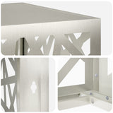 Air Conditioner Cover Silver 110 x 50 x 80 cm Stainless Steel 8014168