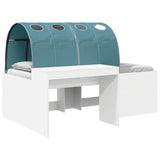 Bed with Tunnel 4 pcs Artisian Oak and Light Blue 3423654