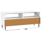 LED TV Cabinet White Engineered Wood 896545