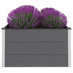 Garden Raised Bed WPC 100x100x54 cm Grey 43605