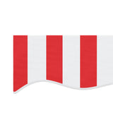 ZNTS Replacement Fabric for Awning Red and White Stripe 3.5x2.5 m 367715