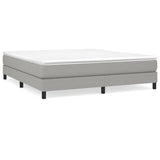 Box Spring Bed Frame Light Grey Super King Fabric 3121169