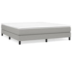 Bed Frame without Mattress Light Grey 180x200 cm Super King Fabric 3120532