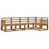 Outdoor Sofa Set 5 pcs Natural Solid Acacia Wood 3385215