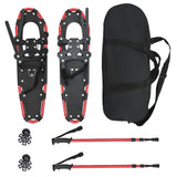 3 in 1 Snowshoes Red and Black 78.5 x 22 cm Aluminum and HDPE 42021439