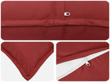 Cushion Cover 12 pcs HOUTEN Wine Red 40 x 80 cm Polyester 918321