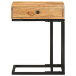 ZNTS U-Shaped Side Table 45x30x61cm Solid Acacia Wood 289090