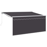 Retractable Awning Retractable Anthracite 300 x 200 cm Fabric 3329511