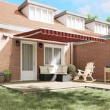 Retractable Awning Manual Anthracite 350 x 250 cm Fabric, Metal 3330218