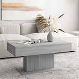 Coffee Table Grey Sonoma 96x50x45 cm Engineered Wood 815835