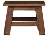 Stool Natural 26 x 26 x 26 cm Mahogany Wood 42012393