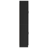 Cabinet Set 2 pcs Black Engineered Wood 3416944