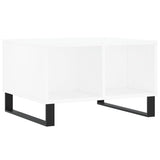 ZNTS Coffee Table White 60x50x36.5 cm Engineered Wood 830548