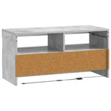 LED TV Cabinet Concrete Grey Engineered Wood 897878