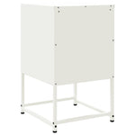 ZNTS Bedside Cabinet White 36x39x60.5 cm Steel 846468