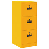 File Cabinet with Drawer Mustard Yellow 44 x 50 x 106.5 cm 891601