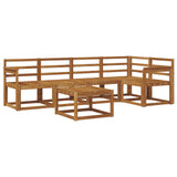Outdoor Sofa Set 6 pcs Natural Solid Acacia Wood 3366417