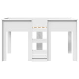 Bunk Bed for Kids White 90 x 190 cm Engineered wood 3410475
