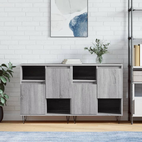 Sideboards 2 pcs Grey Sonoma Engineered Wood 3190131